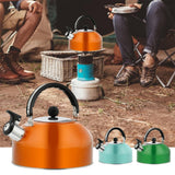 CUH 3 Liter Whistling Tea Kettle - Modern Stainless Steel Whistling Tea Pot for Stovetop with Cool Grip Ergonomic Handle