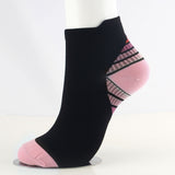 Copper Low Cut Compression Running Socks For Men & Women-3/6Pairs-Circulation best for Athletic,Ankle Support Travel