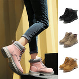 Women's Outdoor Casual Snow Boots Ankle Boots Winter Thicken Warm Flat Shoes