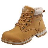 Women's Outdoor Casual Snow Boots Ankle Boots Winter Thicken Warm Flat Shoes