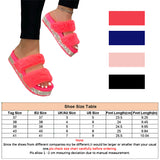 Womens Open Toe Winter Slippers Warm Slippers House Shoes Anti-Slip