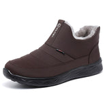 Men Women Winter Shoes Snow Boots Warm Fur Waterproof Ankle Booties