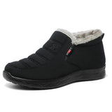 Men Women Winter Shoes Snow Boots Warm Fur Waterproof Ankle Booties