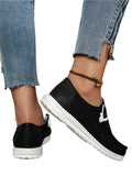 Ferndule Womens Non Slip Slip Resistant Canvas Shoes Summer Breathable Boat Loafers Outdoor Fashion Wide Width Sneakers