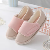 Women's Slip On House Cotton Slippers Outdoor Indoor Warm Bedroom Anti-Slip Shoe