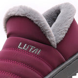 Womens Winter Snow Boots Fur Lined Warm Ankle Boots Slip On Waterproof Outdoor