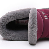 Womens Winter Snow Boots Fur Lined Warm Ankle Boots Slip On Waterproof Outdoor