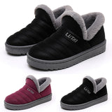 Womens Winter Snow Boots Fur Lined Warm Ankle Boots Slip On Waterproof Outdoor