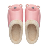 Unisex Cartoon Animal Soft Warm Plush Lining Non-Slip Slippers Winter House Shoe