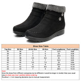 Womens Round Toe Ankle Boots Winter Warm Side Zip High Top Flat Shoes Snow Boots