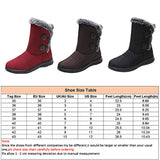 Womens Waterproof Fur Lined Snow Ankle Boots Ladies Winter Warm Rubber Sole Shoe