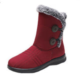 Womens Waterproof Fur Lined Snow Ankle Boots Ladies Winter Warm Rubber Sole Shoe