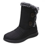 Womens Waterproof Fur Lined Snow Ankle Boots Ladies Winter Warm Rubber Sole Shoe