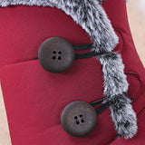 Womens Waterproof Fur Lined Snow Ankle Boots Ladies Winter Warm Rubber Sole Shoe