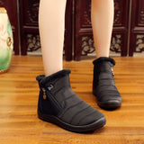 Women 's Snow Boot Waterproof Ankle Non-slip Winter Fur Booties Warm Winter Shoe