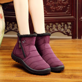 Women 's Snow Boot Waterproof Ankle Non-slip Winter Fur Booties Warm Winter Shoe