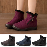 Women 's Snow Boot Waterproof Ankle Non-slip Winter Fur Booties Warm Winter Shoe