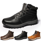 Womens Mens Snow Boots Warm Platform Ankle Boots Plush Lined Shoes Winter Boots