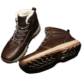 Womens Mens Snow Boots Warm Platform Ankle Boots Plush Lined Shoes Winter Boots