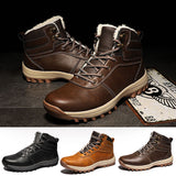 Womens Mens Snow Boots Warm Platform Ankle Boots Plush Lined Shoes Winter Boots