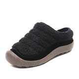 Unisex Kids Slip On Slippers Round Toe Platform Flat Slippers Winter Warm Shoe