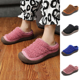 Unisex Kids Slip On Slippers Round Toe Platform Flat Slippers Winter Warm Shoe