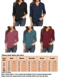 Women Solid V Neck Tops Long Sleeve Shirt Casual Sweatshirt Loose Blouse Pullover Tee Shirt Tunic
