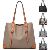 Women Lady Large Capacity Tote Oxford Soft Shoulder Bag Shopping Business Modern