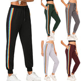 Lumento Women Causal Drawstring Waist Pants Active Workout Long Yoga Pants with Pockets