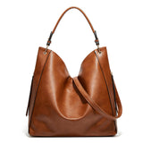 Women Leather Bucket Shoulder Bag Crossbody Bag Handbag Tote Messenger Satchel