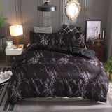 3Pcs Marble Duvet Quilt Cover Set Queen King Size Bedding Set With Pillowcases