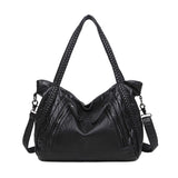 Women's Casual PU Leather Handbag Tote Satchel Shoulder Bag Purse Crossbody Bag