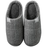 Womens Mens Winter House Slippers Flat Heels Plush Slippers Closed Toe Winter Soft House Casual Shoes