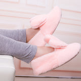 Unisex Women Men Cartoon Slippers Anti Slip Warm Home Plush Slippers