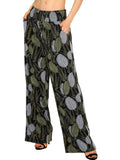 Boho Palazzo Pants for Women Floral Print Wide Leg Lounge Pants