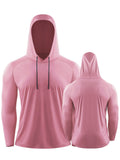 CVLIFE Mens Workout Hoodie T-shirts Dry Fit Lightweight Athletic Casual Long Sleeve Pullover Shirts Casual Breathable Ultraviolet-Proof Tops