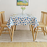 Waterproof PVC Table Cloth Oil-Proof Wipeable Rectangle Tablecloth Kitchen Decor