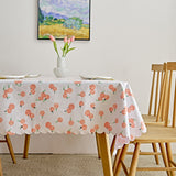 Waterproof PVC Table Cloth Oil-Proof Wipeable Rectangle Tablecloth Kitchen Decor