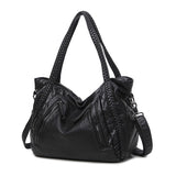 Women's Casual PU Leather Handbag Tote Satchel Shoulder Bag Purse Crossbody Bag