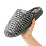 Womens Mens Winter House Slippers Flat Heels Plush Slippers Closed Toe Winter Soft House Casual Shoes
