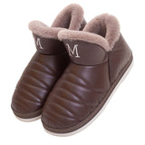 Unisex  Women Men Winter Slippers Boots Shoes Slip On Cotton Plush Warm Indoor Home Non Slip Shoes