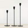3Pcs Candlestick Holders Taper Metal Candle Stand Elegant Matte Tall Candle Holder for Wedding, Dinner, Party, Christmas Decoration