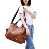 Women's PU Leather Handbag Tote Satchel Single Shoulder Bag Travel Crossbody Bag