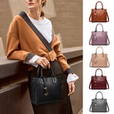 Women's Crocodile Grain PU Leather Shoulder Bag Crossbody Bag Handbag Tote Purse