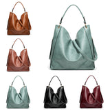 Women Leather Bucket Shoulder Bag Crossbody Bag Handbag Tote Messenger Satchel