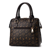 Women Leather Handbag Briefcase Shoulder Bag Tote Messenger Satchel With Pendant