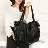 Women's Casual PU Leather Handbag Tote Satchel Shoulder Bag Purse Crossbody Bag
