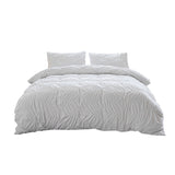 2Pcs/3Pcs Ruched Duvet Quilt Cover Set Queen King Size Bedding Set + Pillowcases
