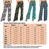 Boho Palazzo Pants for Women Floral Print Wide Leg Lounge Pants