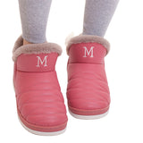 Unisex  Women Men Winter Slippers Boots Shoes Slip On Cotton Plush Warm Indoor Home Non Slip Shoes